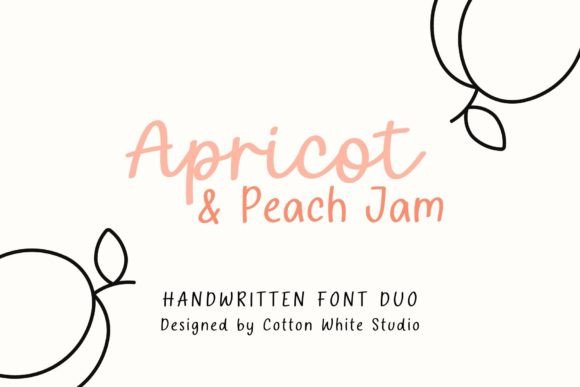 Apricot and Peach Jam: A Font Duo for Authentic Branding