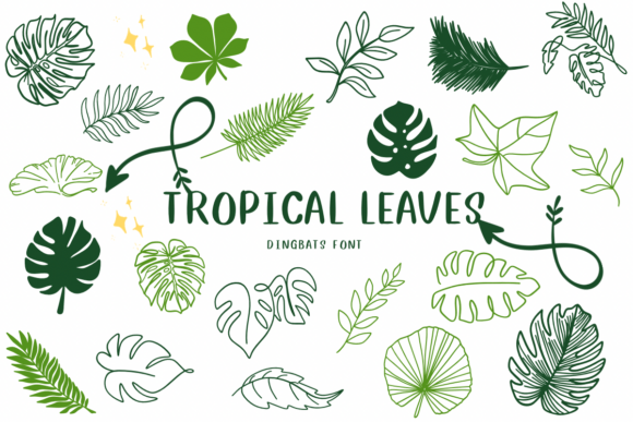 Bring the Outdoors In: Designing with Tropical Leaves Typography