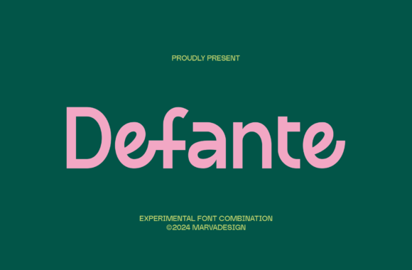 Defante: The Modern Sans-Serif Font Blending Geometry and Flow