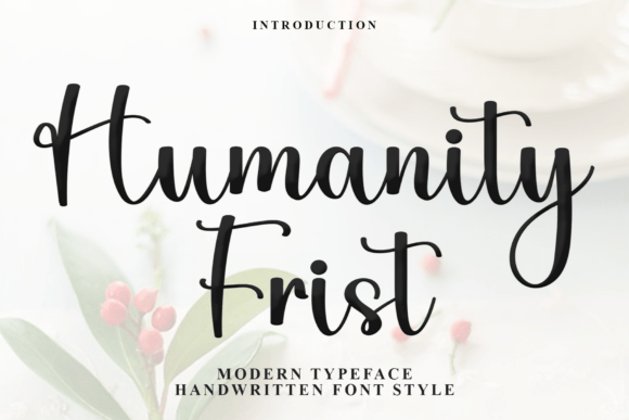 Humanity Frist: A Typeface for Holiday Cheer and Festive Branding