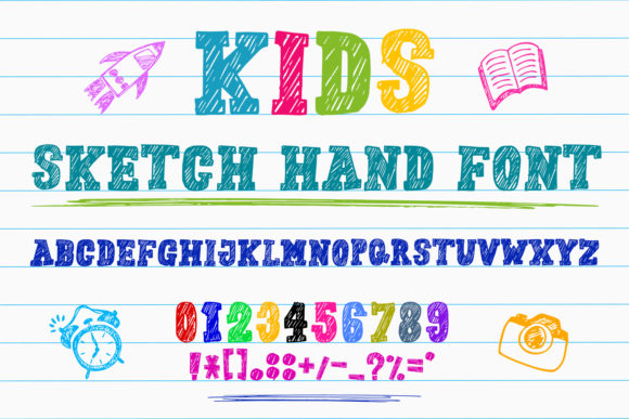 Kids Sketch Hand: A Playful Font for School and Beyond