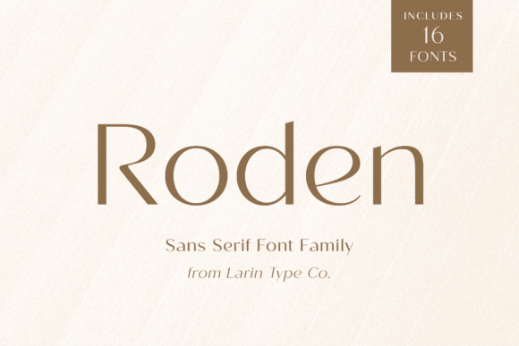 Roden: A Modern Font Family for Every Creative Project