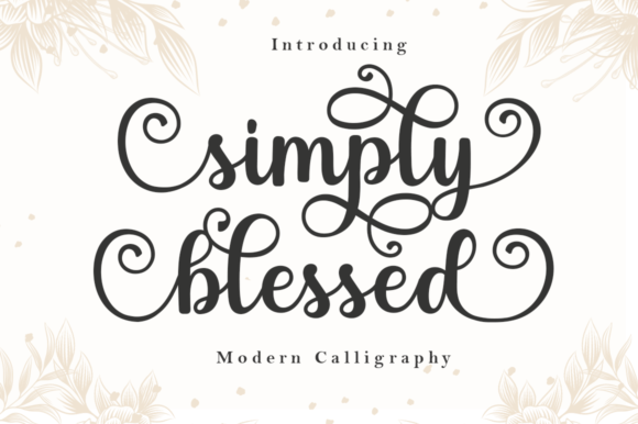 Simply Blessed: A Delicate Script for Elegant Branding