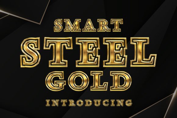 Smart Steel Gold: The Bold Typeface for Modern Brands