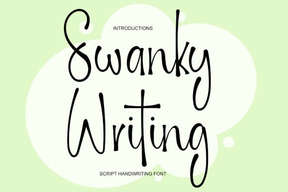 Swanky Writing: A Festive Typeface for Charming Designs