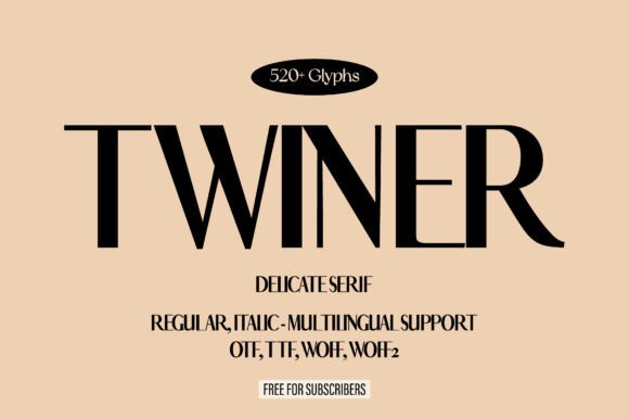 Twiner: A Typeface for Modern Branding and Editorial Purity