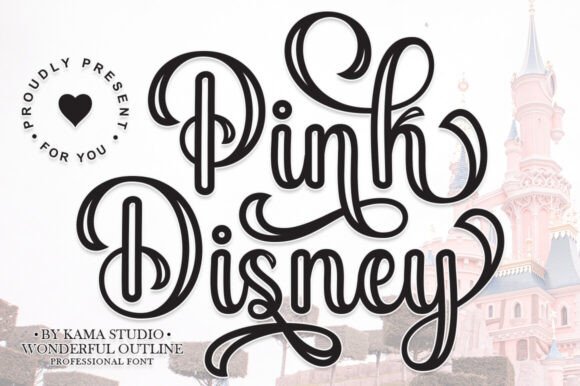 Unleash Whimsy and Elegance with Pink Disney Typography