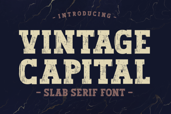 Vintage Capital: The Slab Serif That Commands Attention